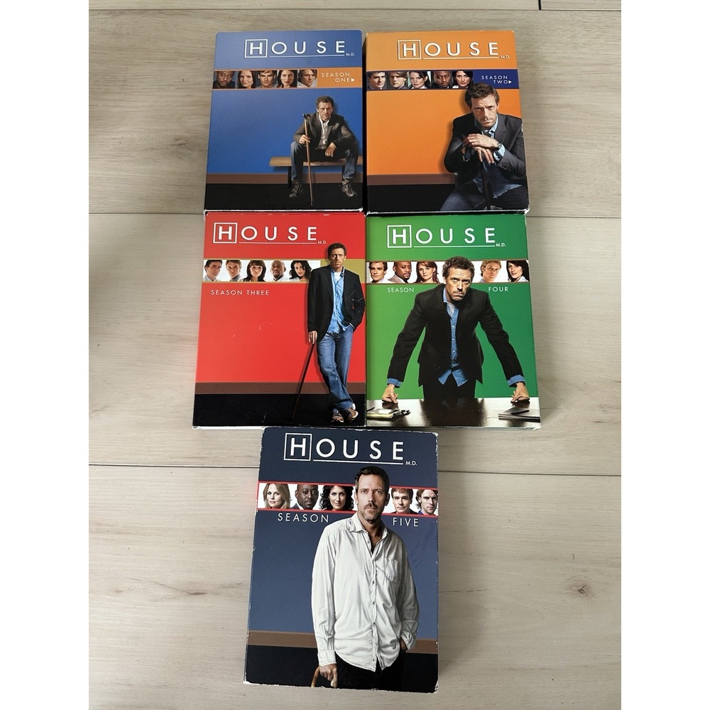 House MD DVD Collection Seasons 1-5 Box Sets Hugh Laurie Medical Drama TV Series